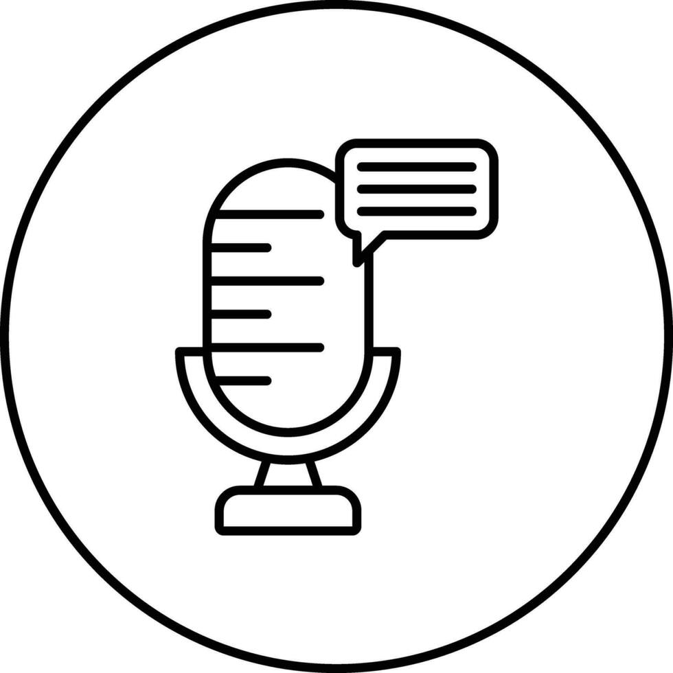 Podcast-Vektor-Symbol vektor