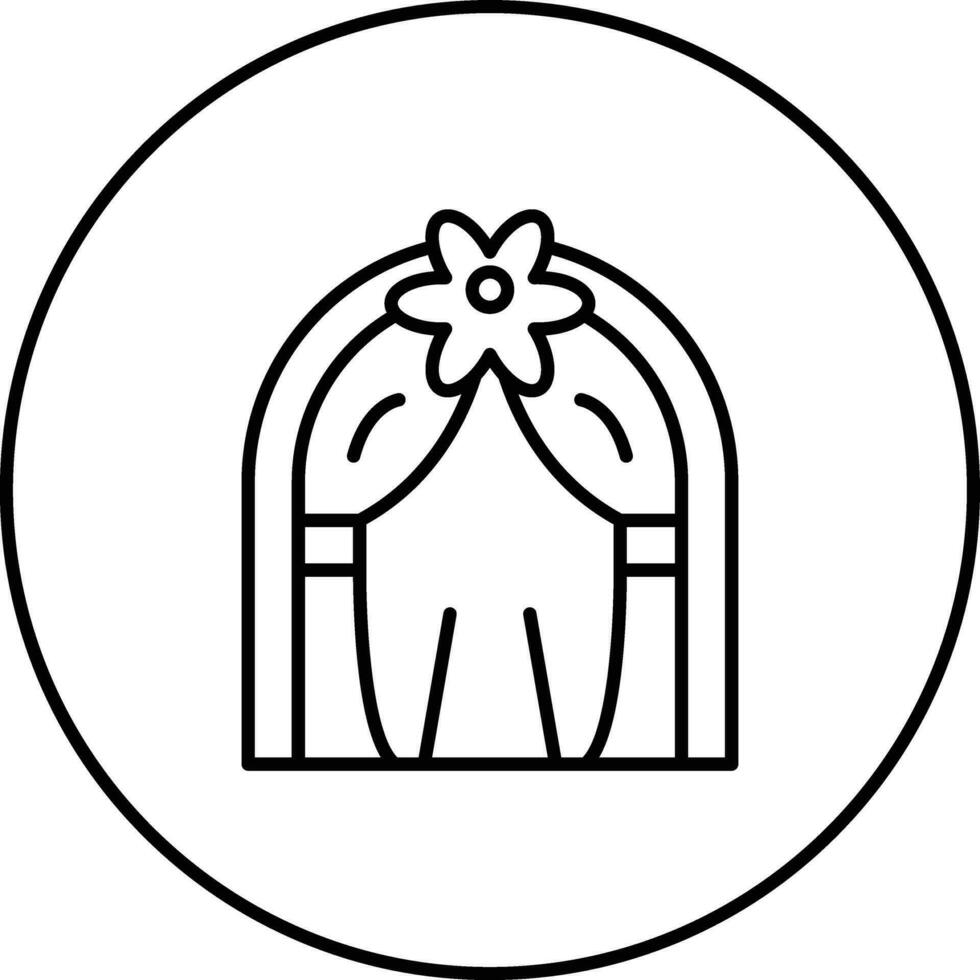 Hochzeitsbogen-Vektorsymbol vektor