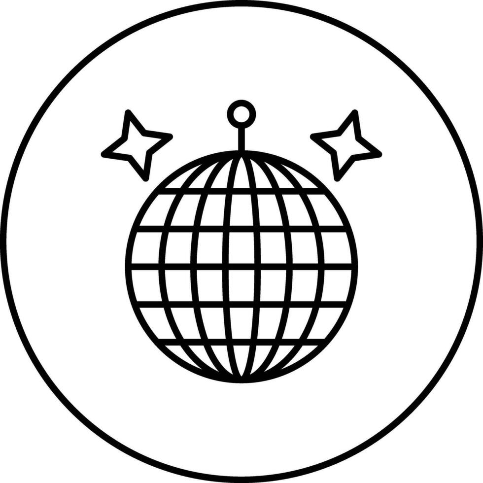 Disco-Kugel-Vektor-Symbol vektor