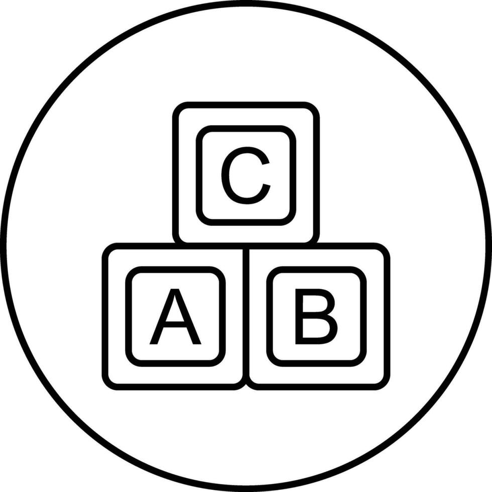 ABC Blöcke Vektor Symbol