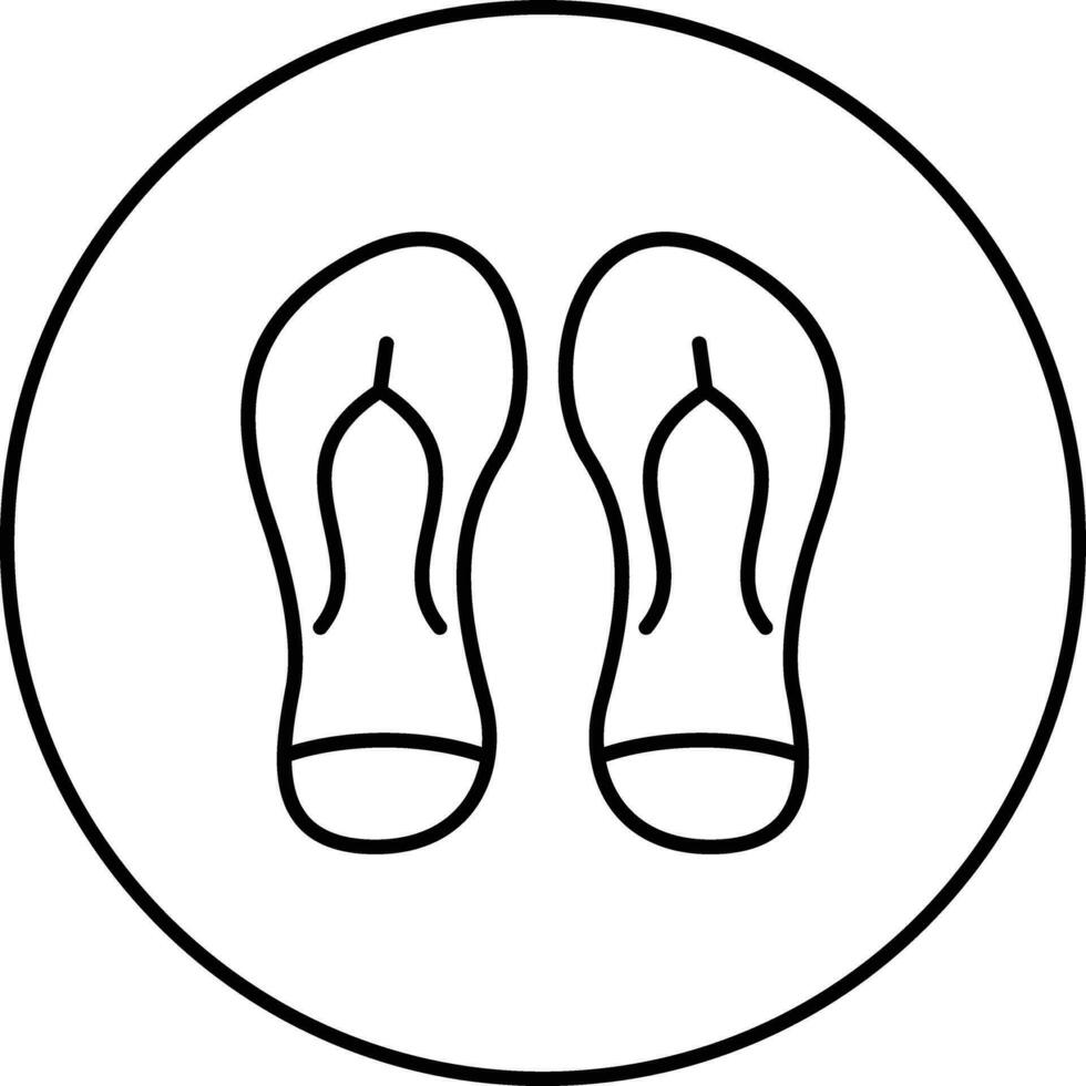 flip flops vektor ikon