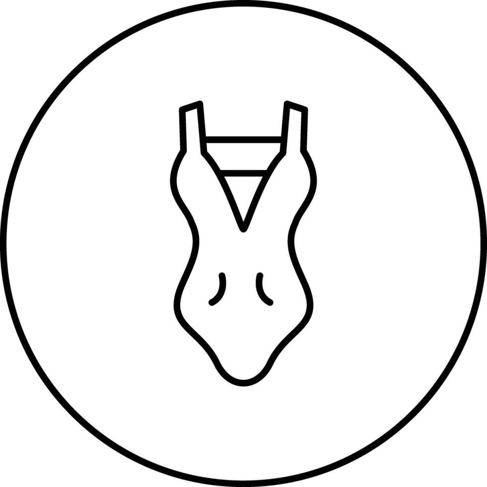 Frauen Badeanzug Vektor Symbol