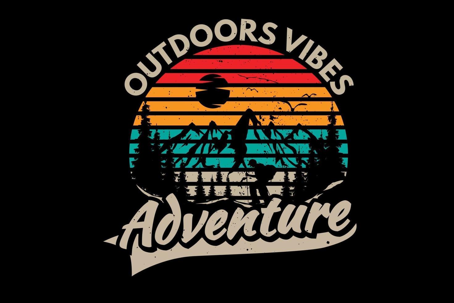Outdoor-Vibes Abenteuer Pine Mountain vektor