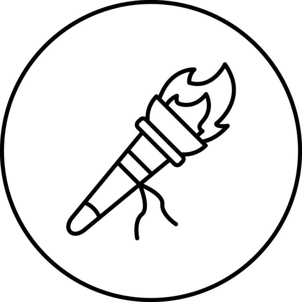 Fackel-Vektor-Symbol vektor