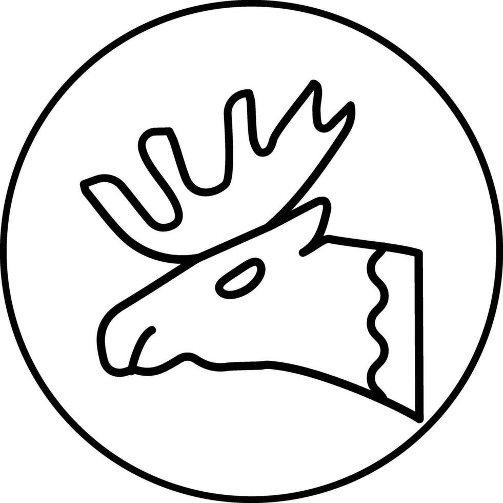 Elch Vektor Symbol