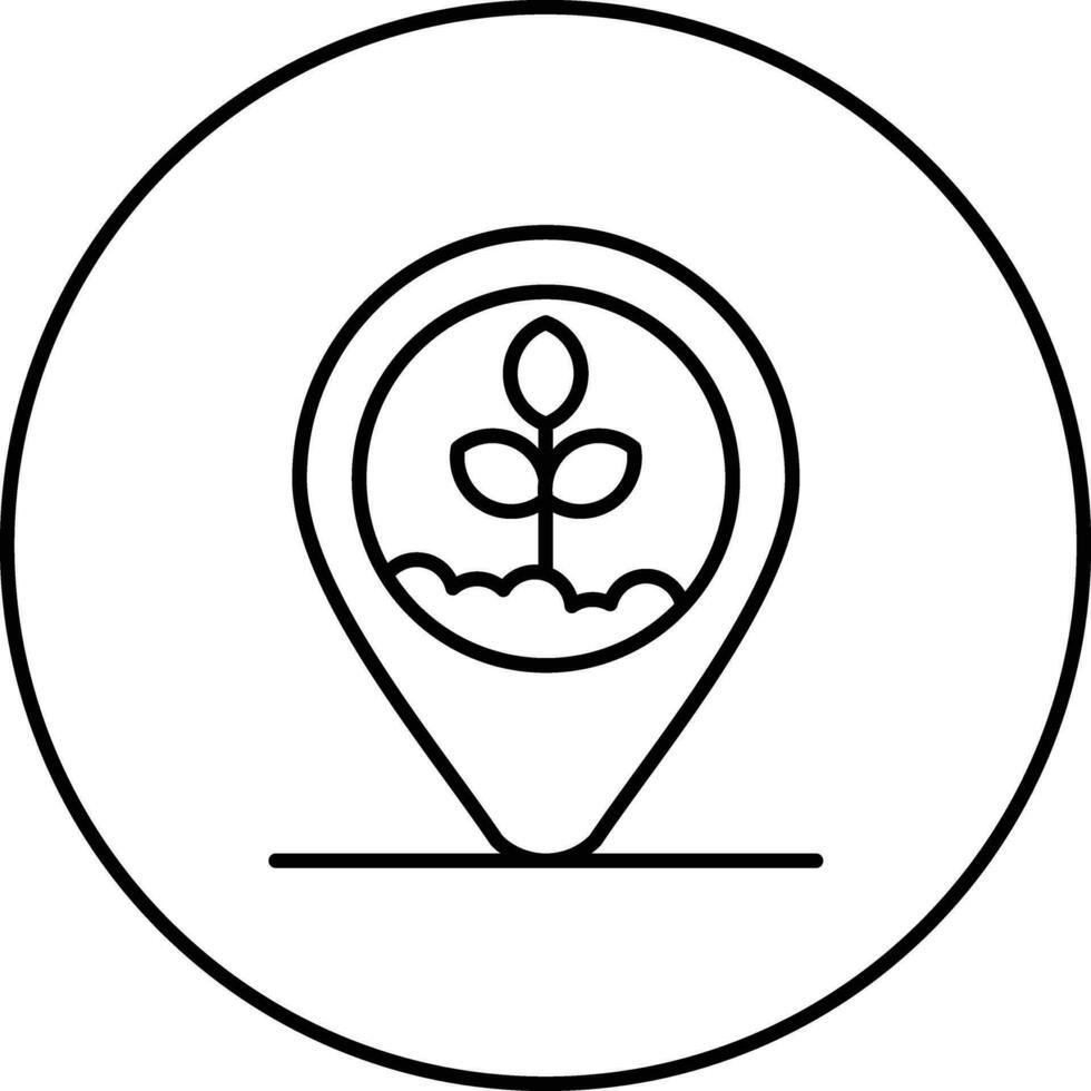 örtlich gewachsen Vektor Symbol