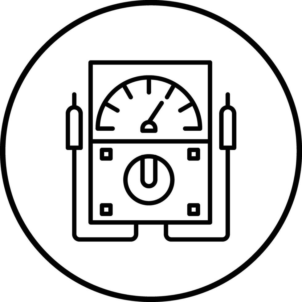 Voltmeter-Vektorsymbol vektor