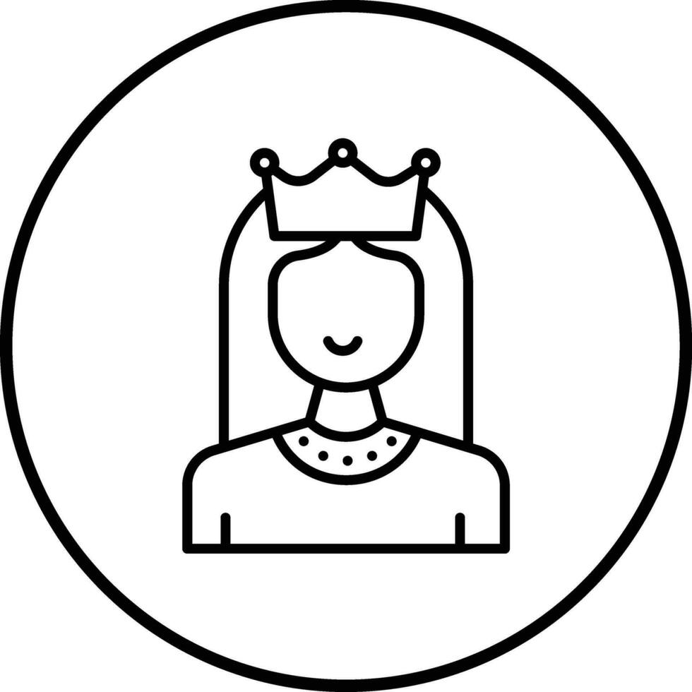 drottning vektor ikon