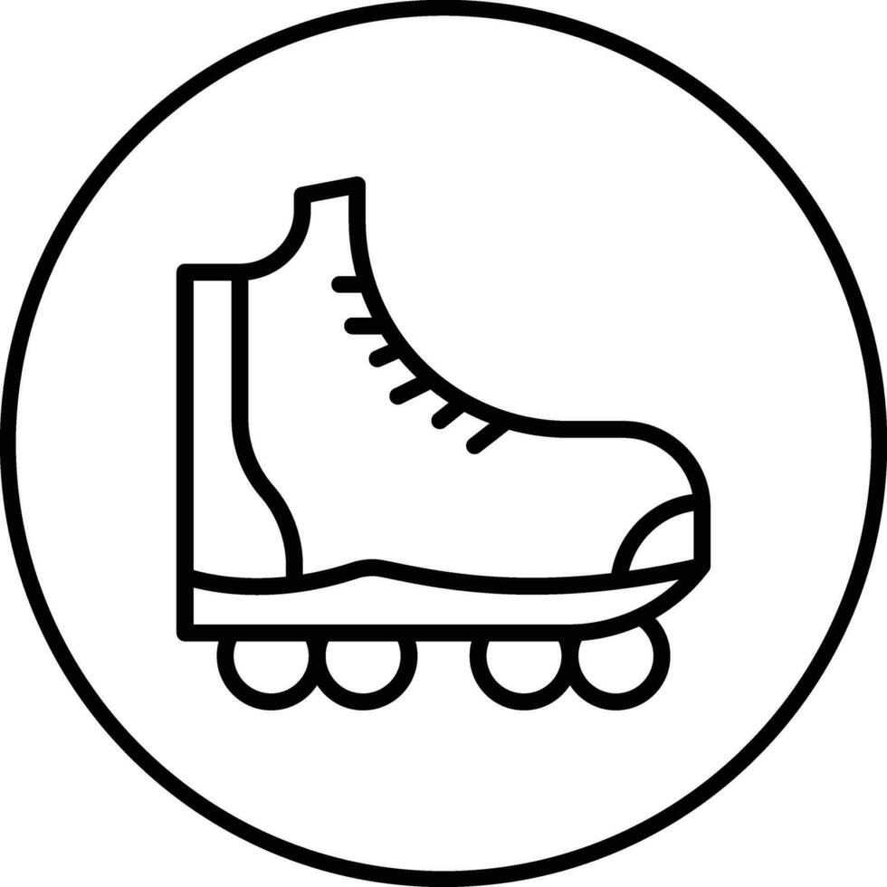 Vektorsymbol für Rollschuhe vektor