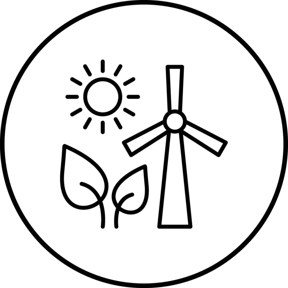 Energie Quellen Vektor Symbol