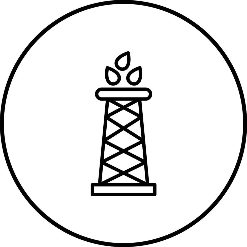 Bohren Öl Vektor Symbol