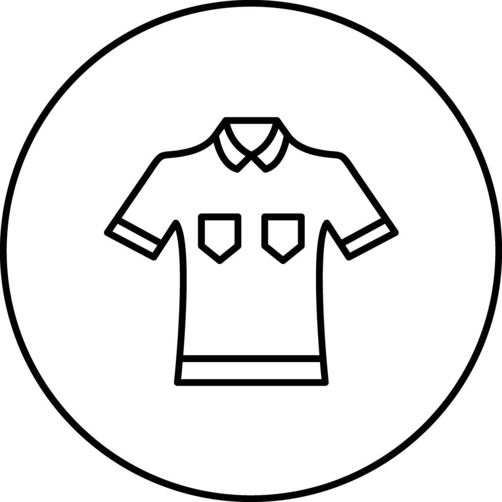 Poloshirt-Vektorsymbol vektor