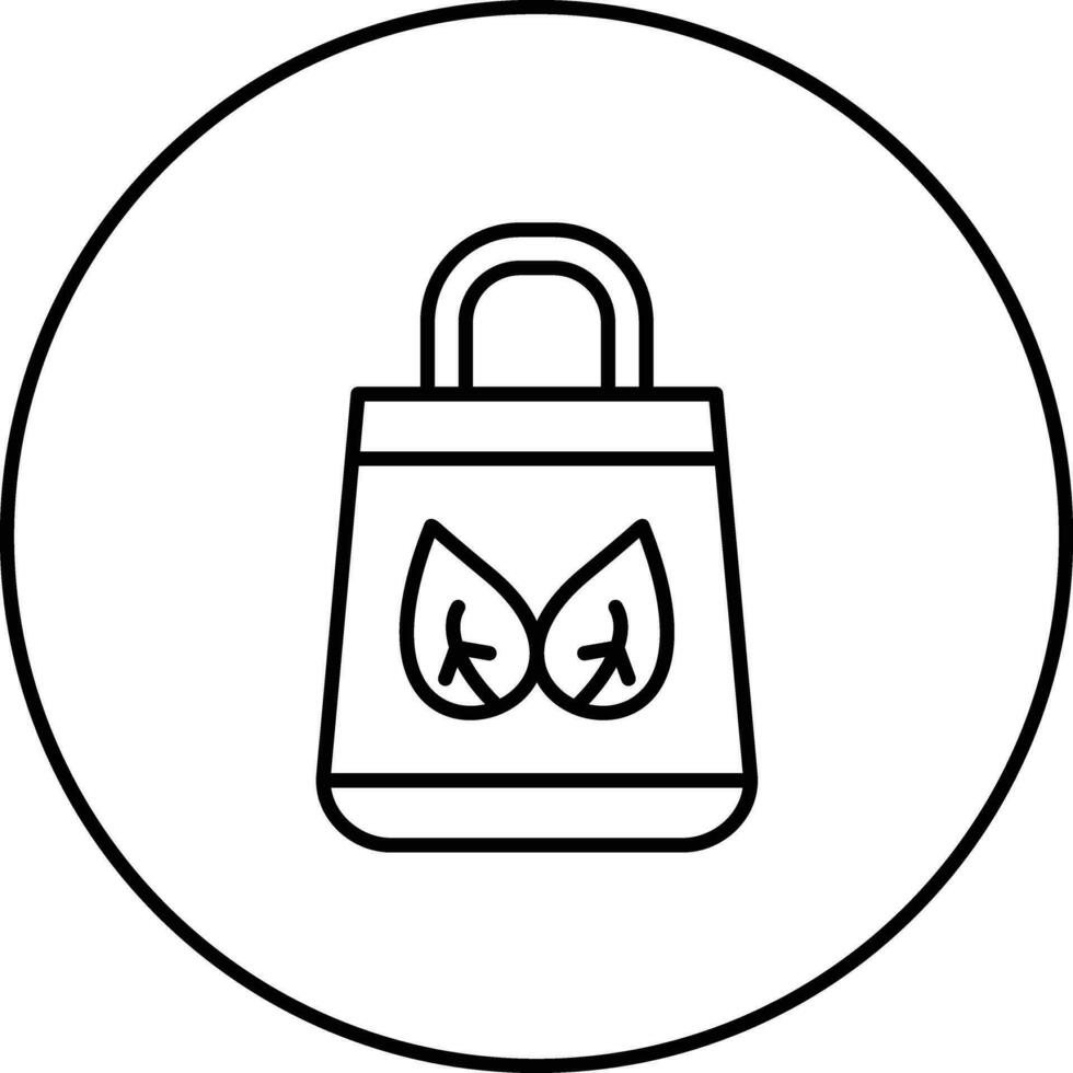 Öko freundlich Tasche Vektor Symbol