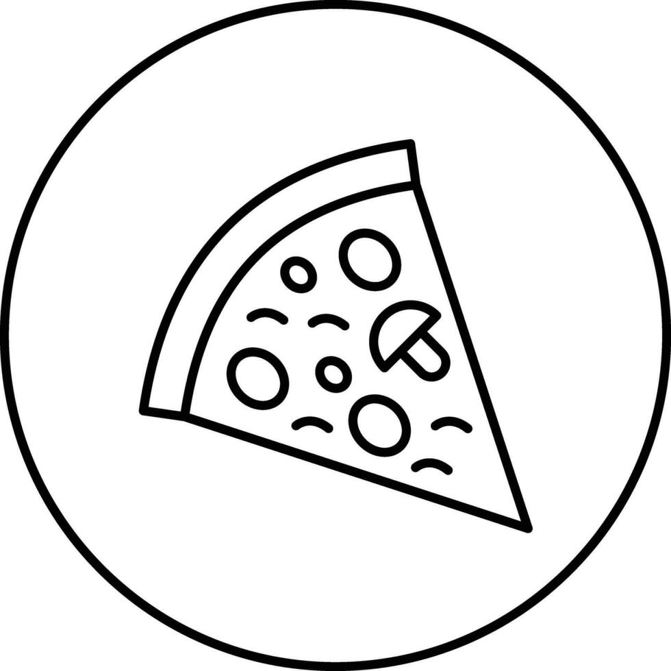 pizza skiva vektor ikon