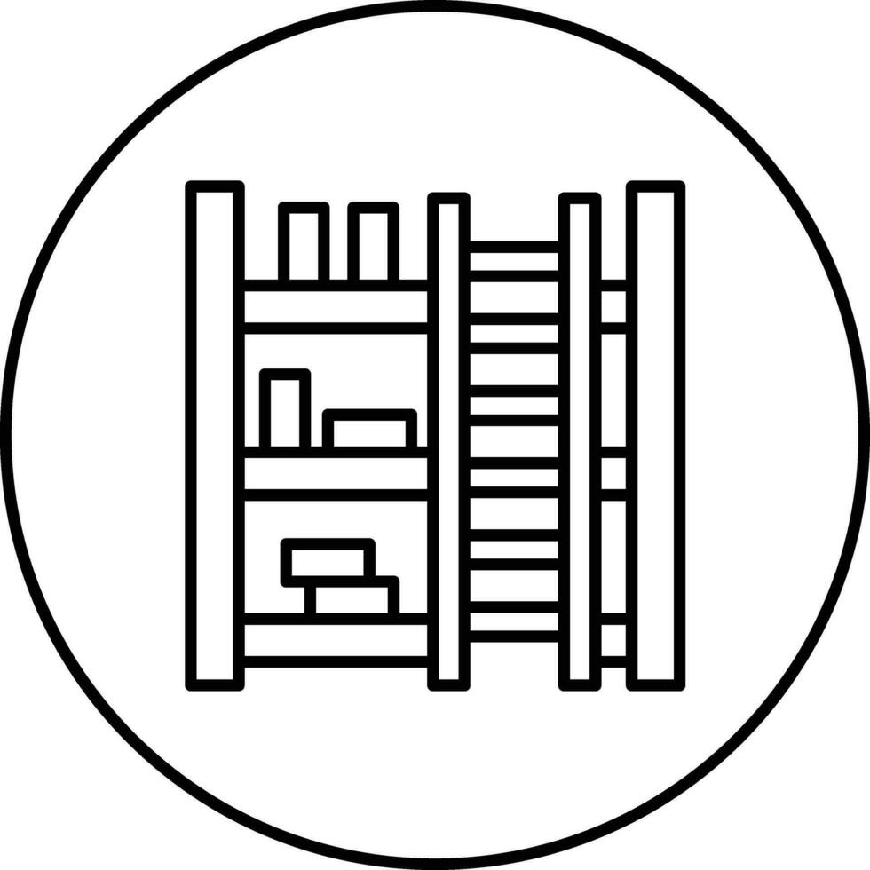 Bibliothek Leiter Vektor Symbol