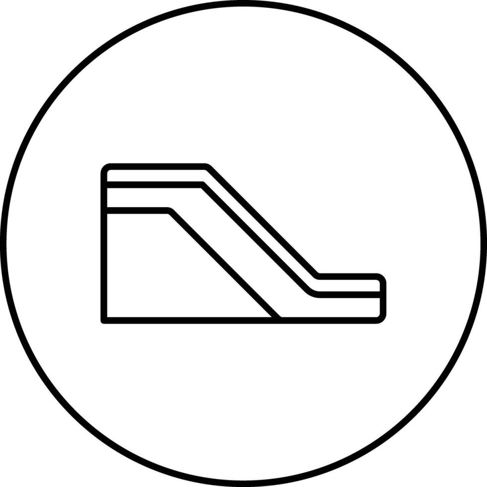 Symbol für Rolltreppenvektor vektor