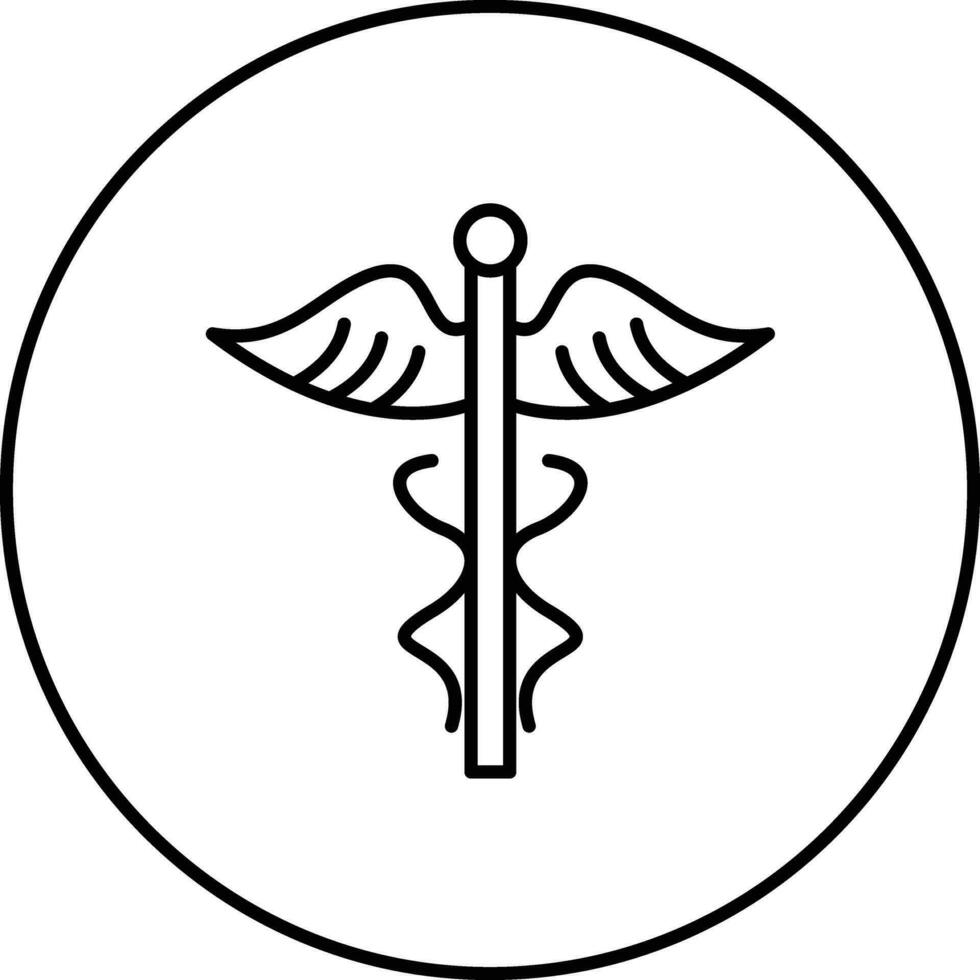 caduceus vektor ikon