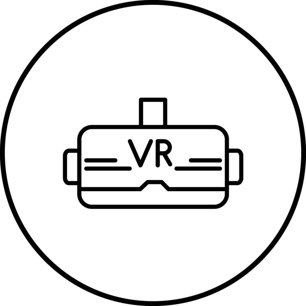 Vektorsymbol für virtuelle Realität vektor