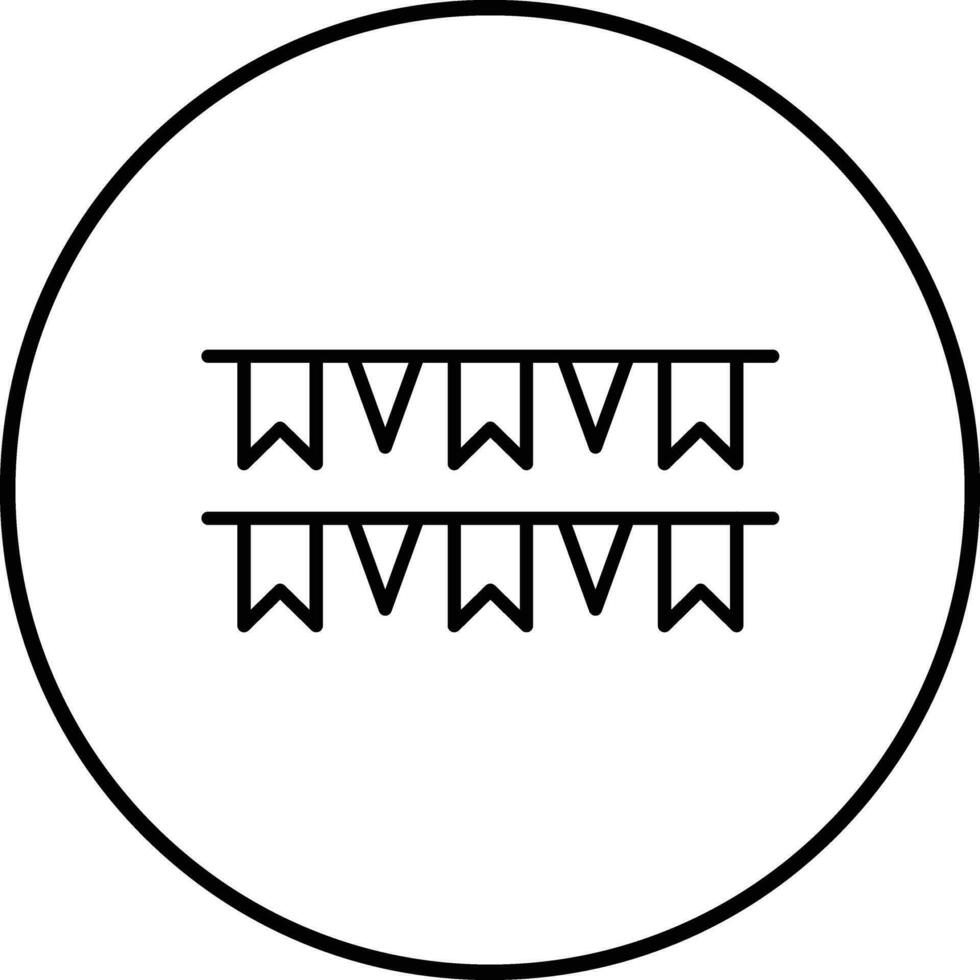Girlanden-Vektor-Symbol vektor