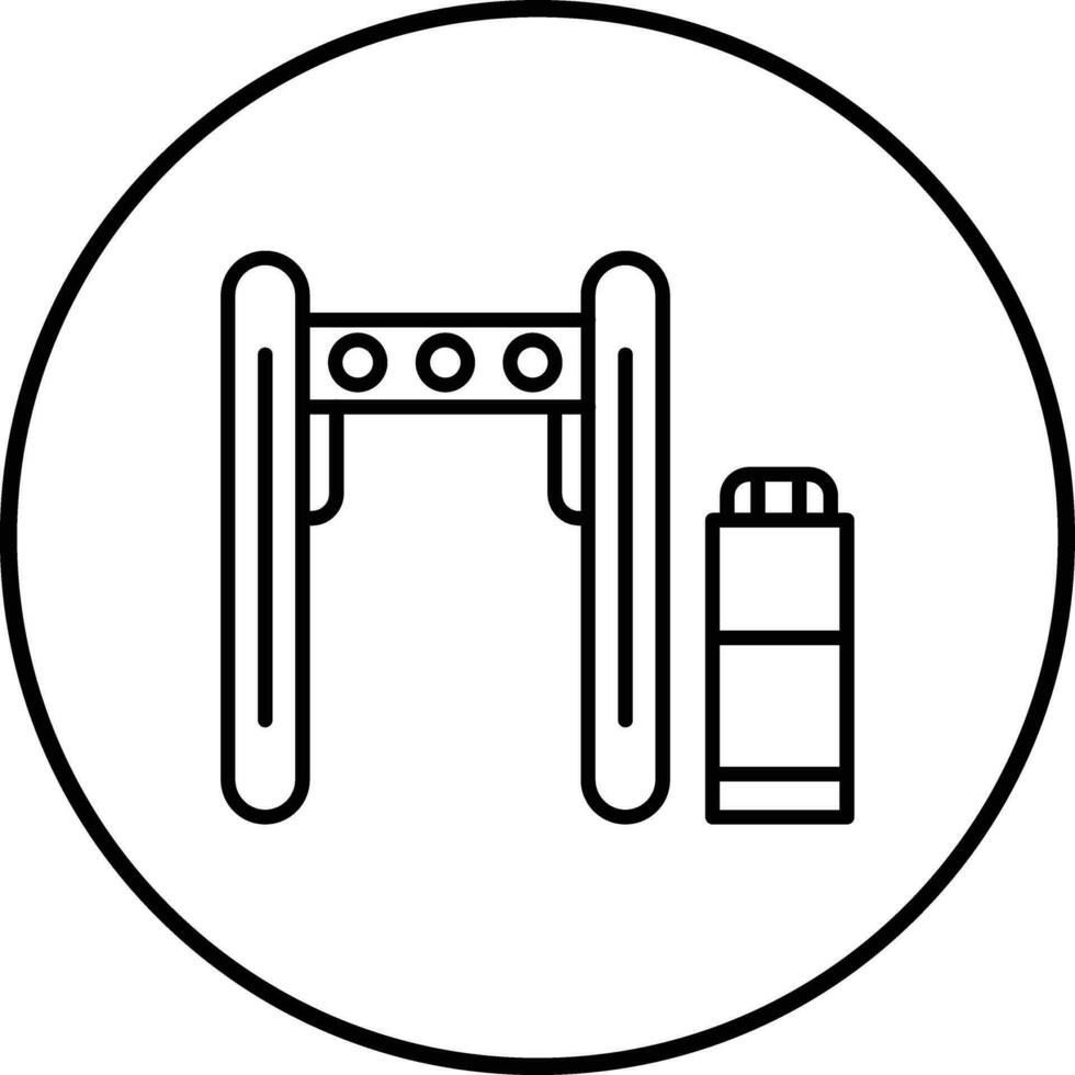 Boarding-Gate-Vektorsymbol vektor