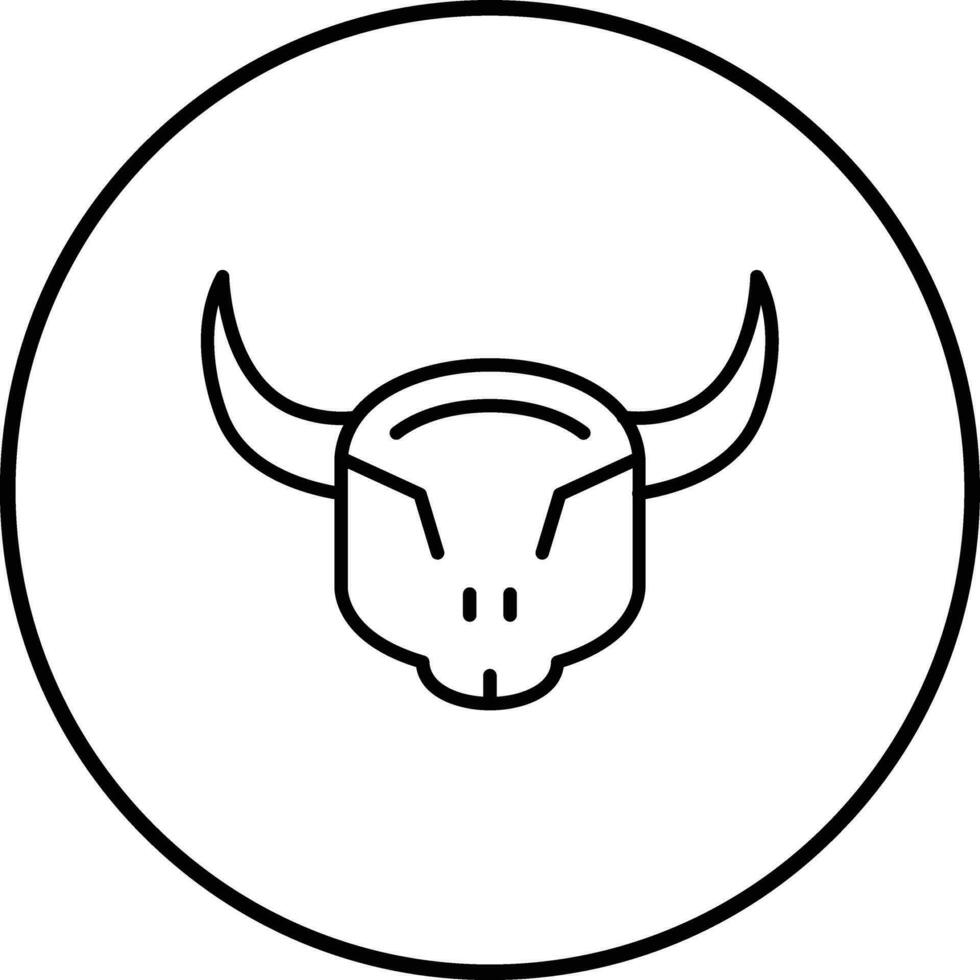 Stier Schädel Vektor Symbol