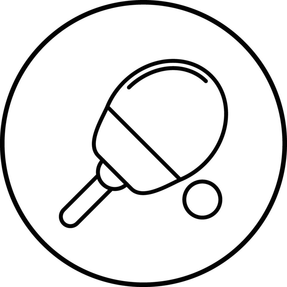 Tischtennis-Vektor-Symbol vektor