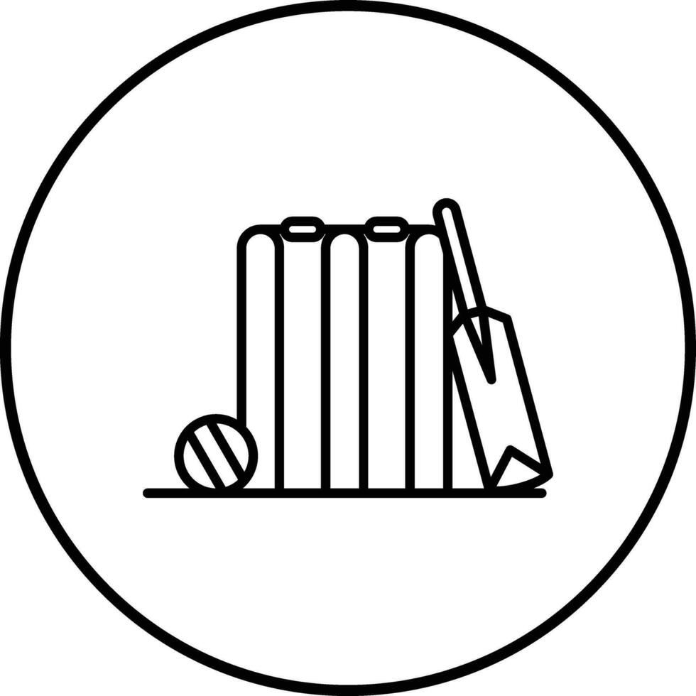 Cricket-Vektor-Symbol vektor