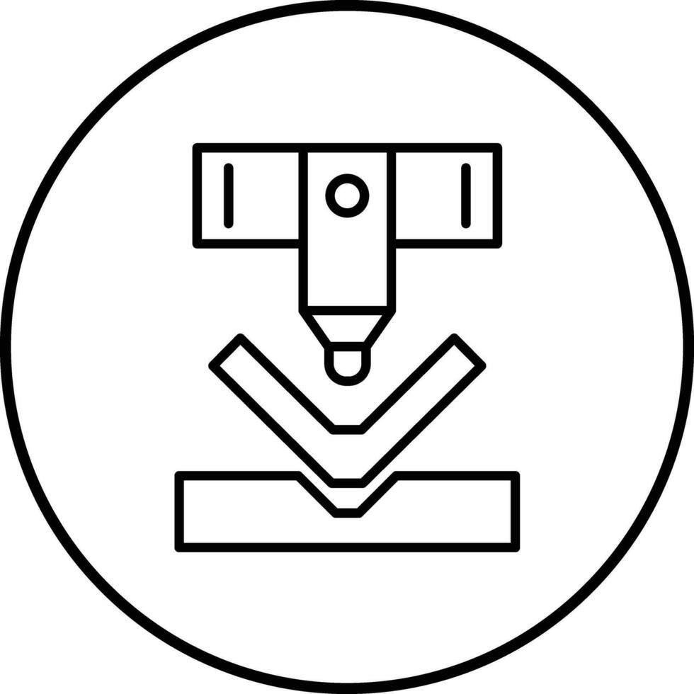 Biegen Maschine Vektor Symbol