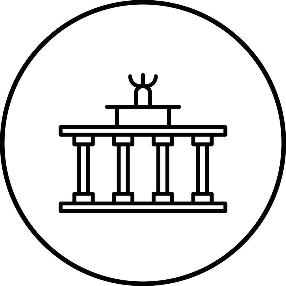 Brandenburg Tor Vektor Symbol