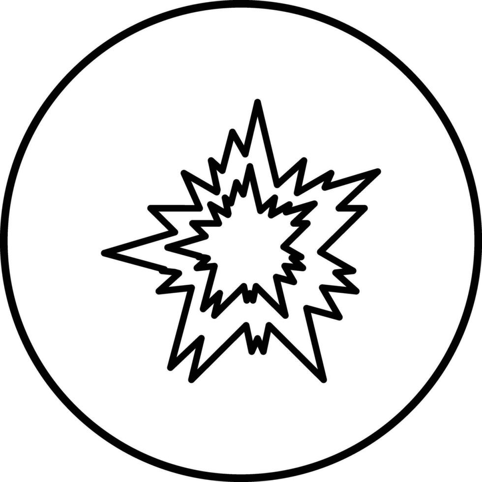 explosion vektor ikon