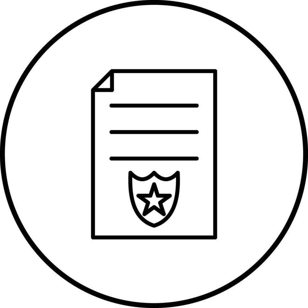 Polizei Zertifikat Vektor Symbol