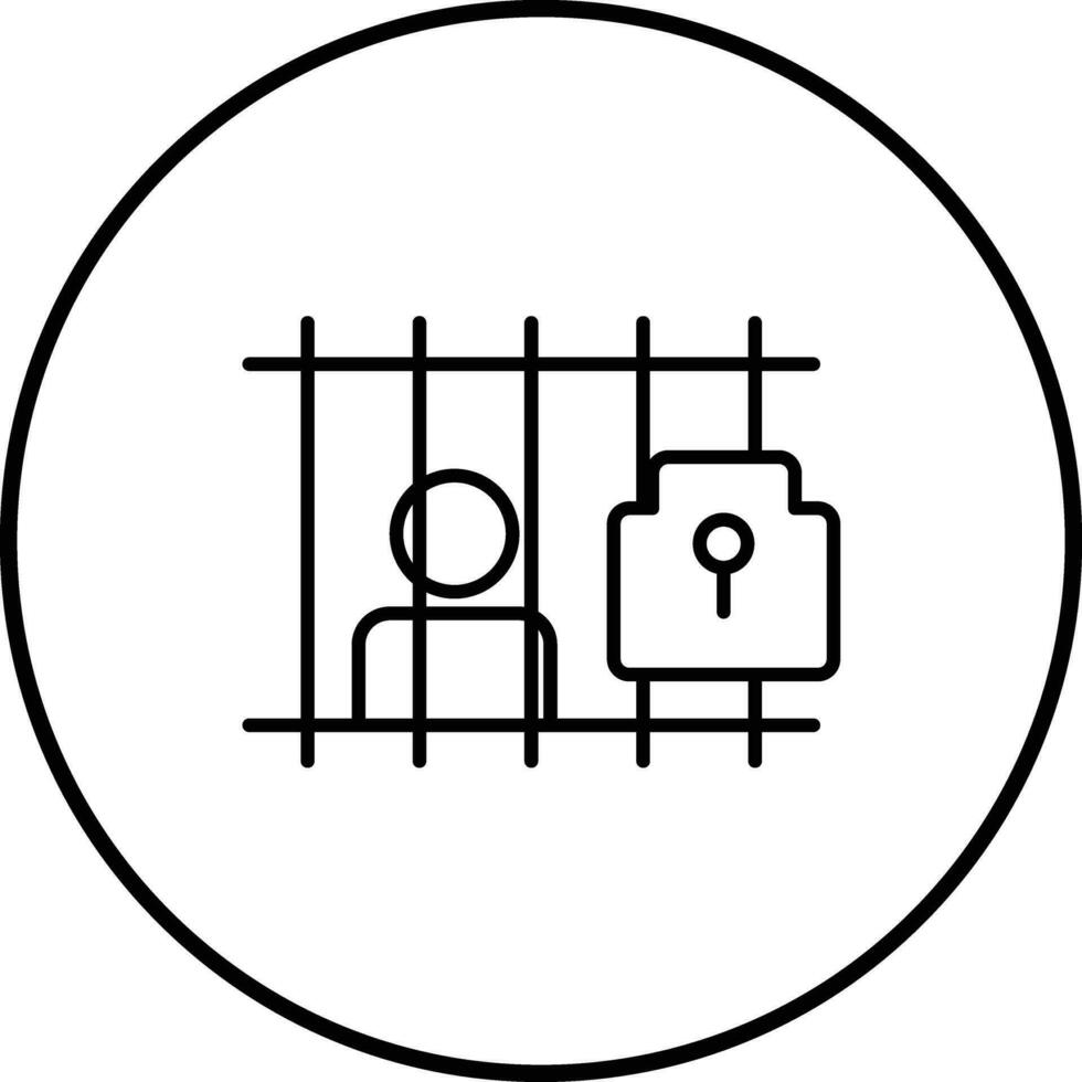 Gefangener-Vektor-Symbol vektor