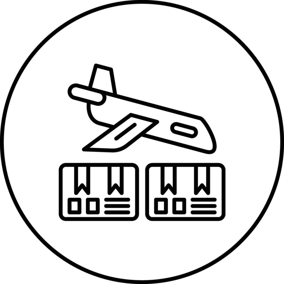 Flugzeug Lieferung Vektor Symbol