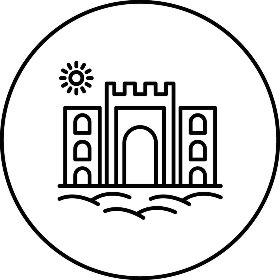 Wüste Hotel Vektor Symbol