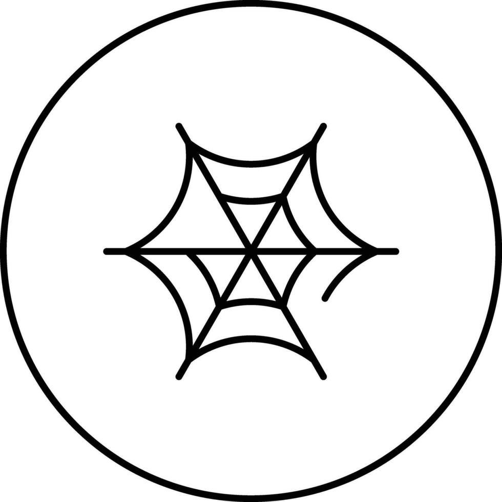 Spinnennetz-Vektorsymbol vektor