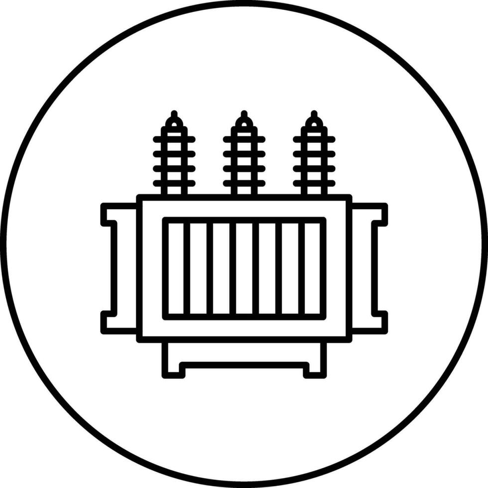 Leistung Transformator Vektor Symbol