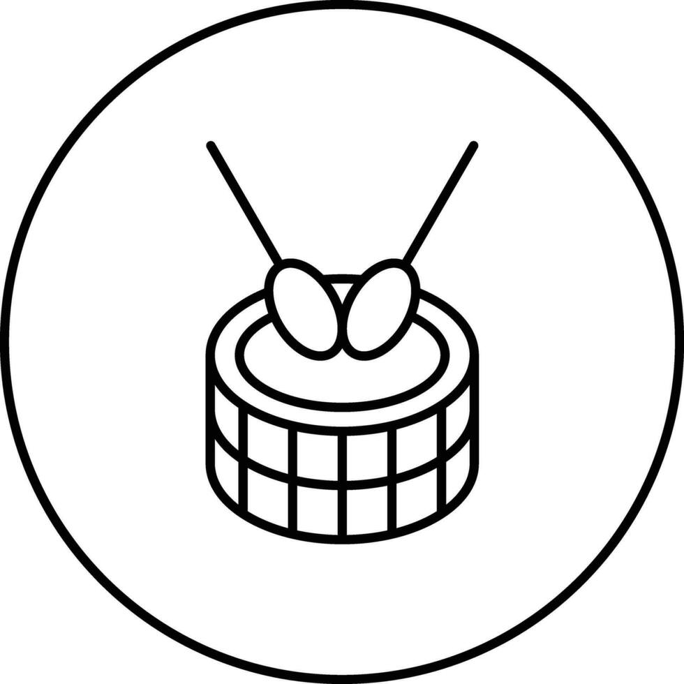 Symbol für Trommelvektor vektor