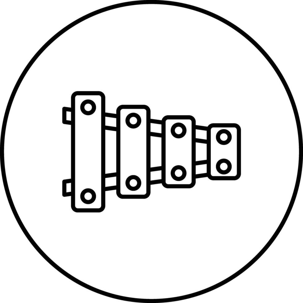 Xylophon-Vektorsymbol vektor