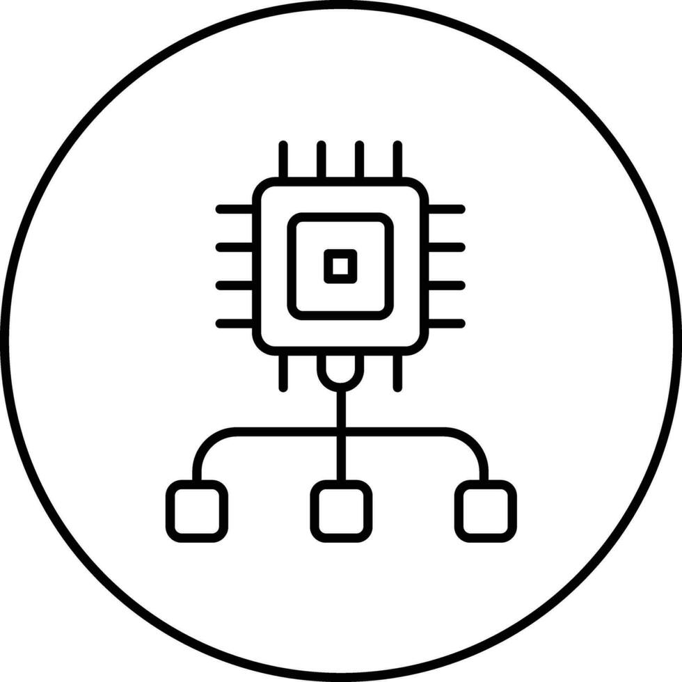 intelligent Steuerung Vektor Symbol