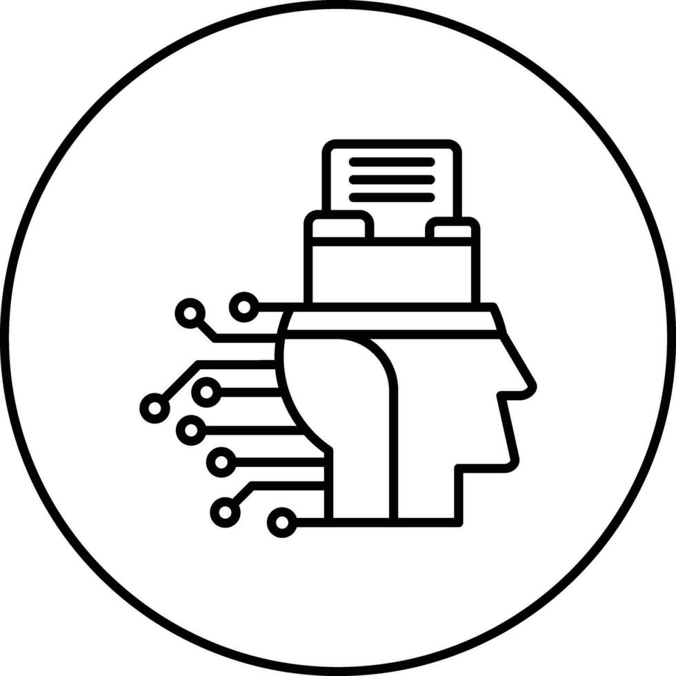 intelligent Daten Vektor Symbol