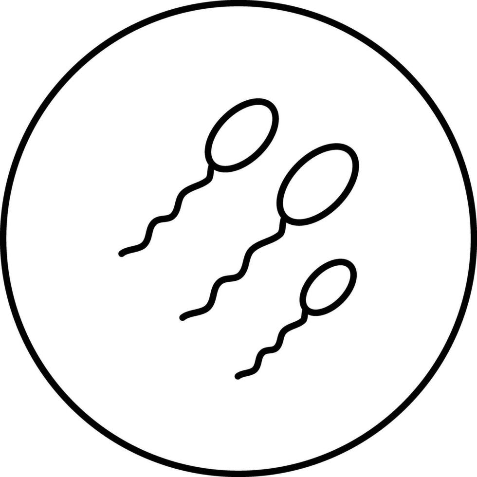 sperma vektor ikon