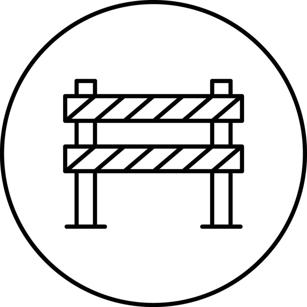 Straße Behinderung Vektor Symbol