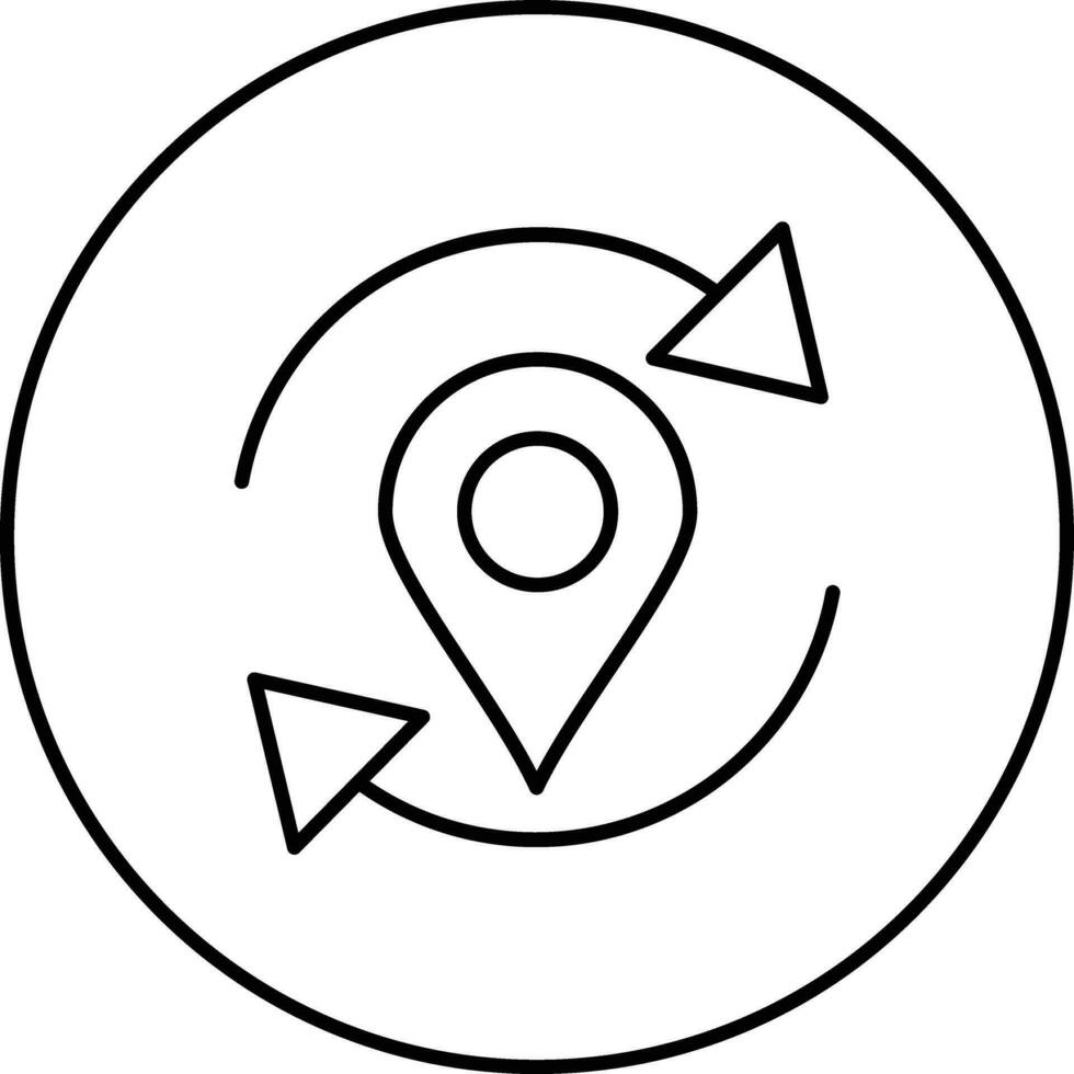 Aktualisierung Ort Vektor Symbol