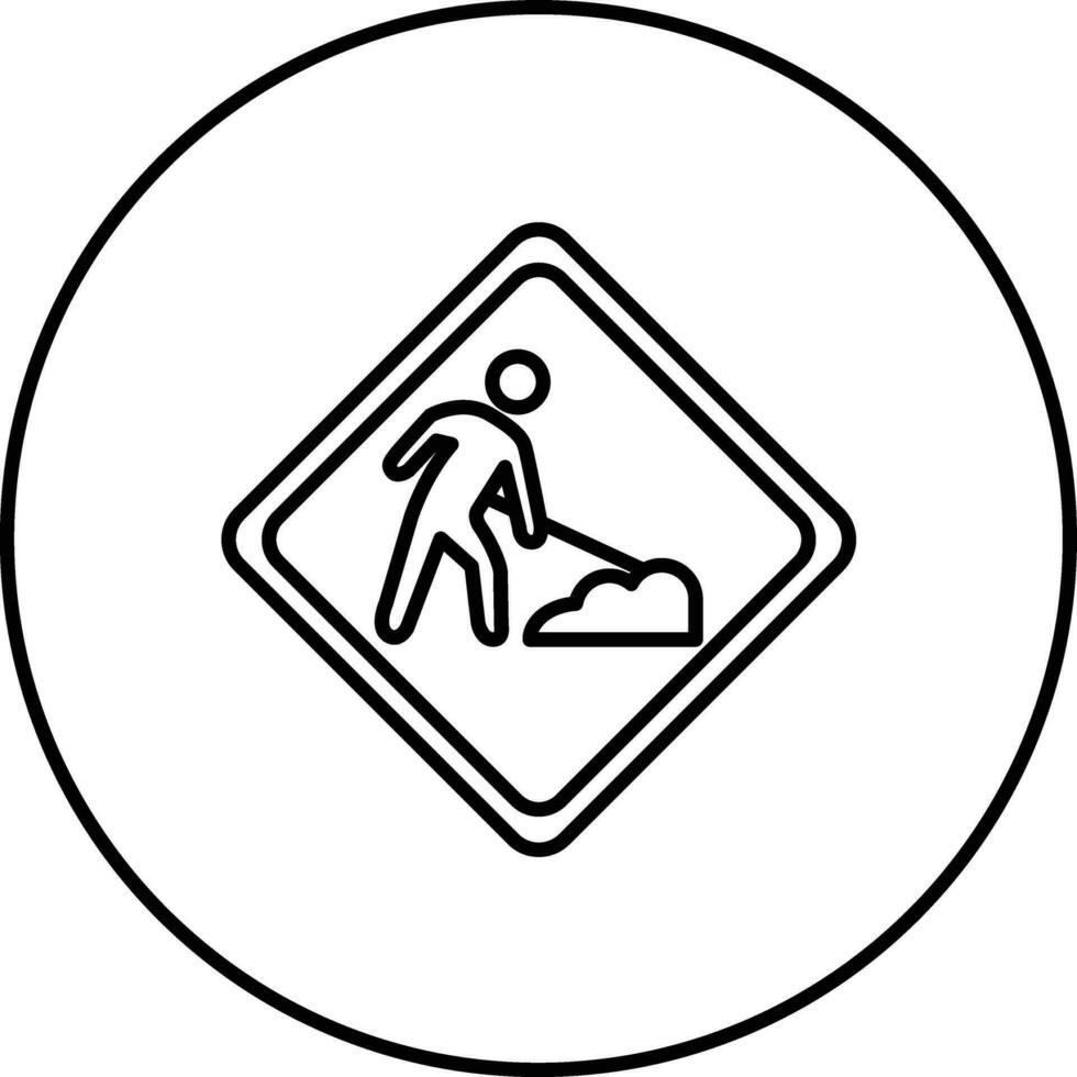 Straßenarbeiten Vektor Symbol