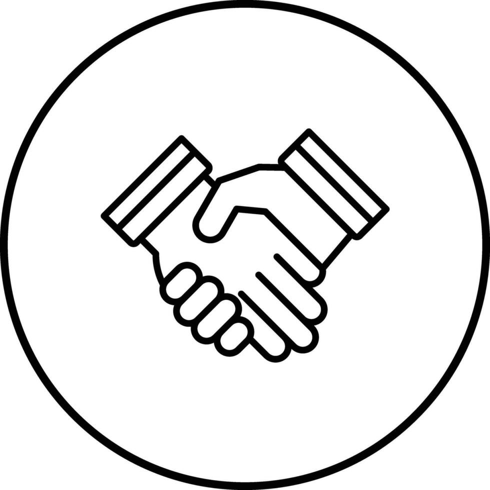 Handshake-Vektor-Symbol vektor