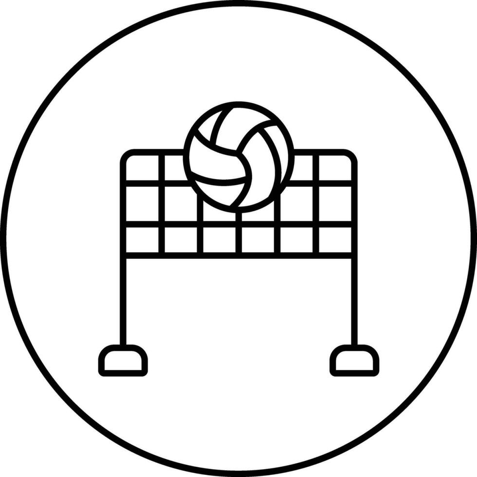 Volleyball-Vektor-Symbol vektor