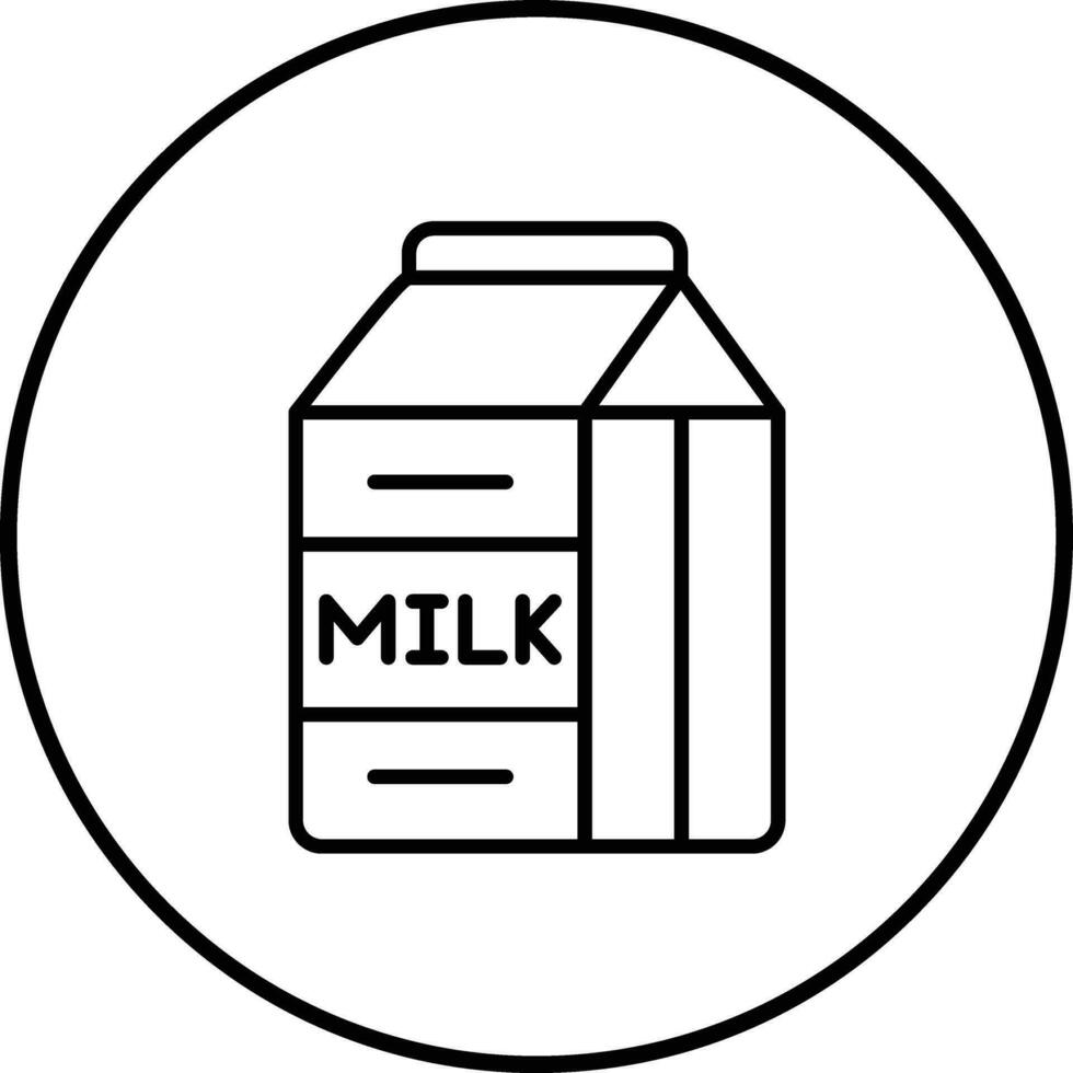 Milchkasten-Vektorsymbol vektor