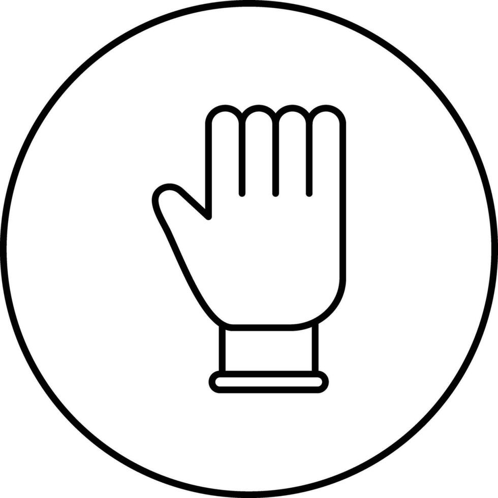 sudd handskar vektor ikon