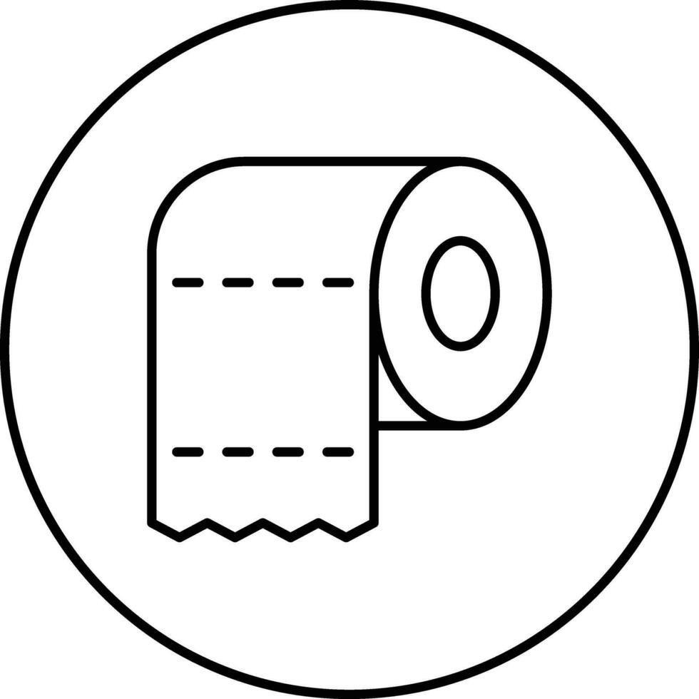 Toilettenpapier-Vektorsymbol vektor