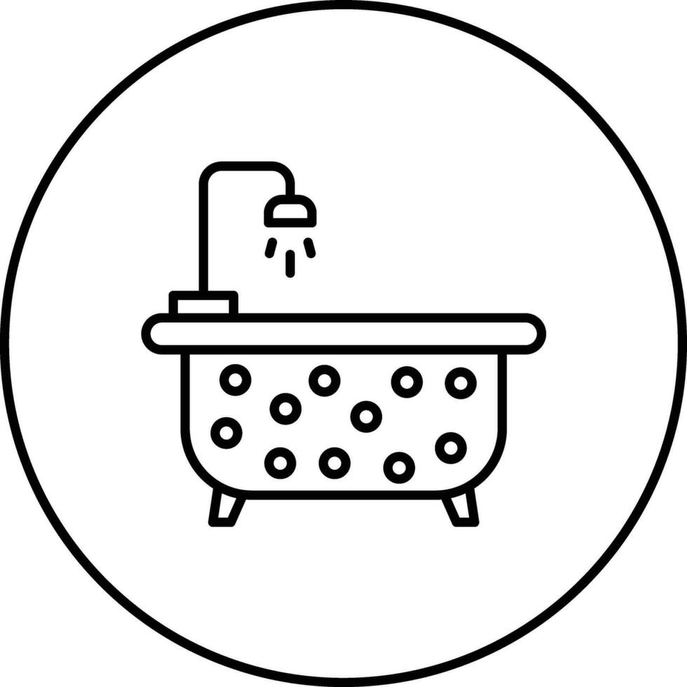 Badewanne-Vektor-Symbol vektor